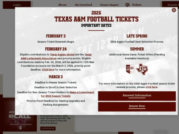 12thmanfoundation.com